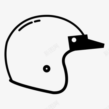 土制开放式头盔自行车头盔头饰图标图标