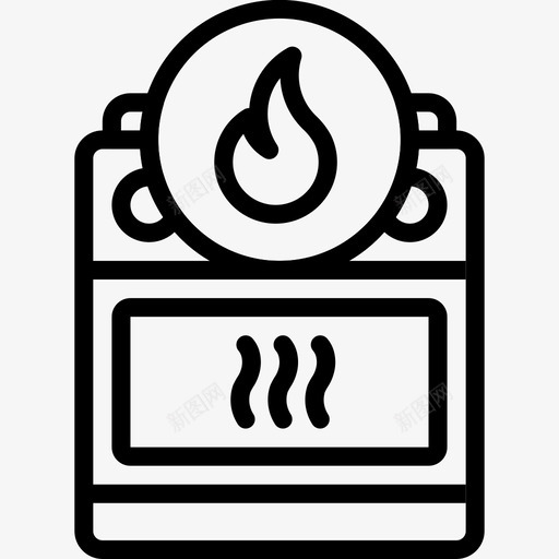 烤箱打开电器烹饪图标svg_新图网 https://ixintu.com 家庭自动化概述 烤架 烤箱打开 热 烹饪 电器