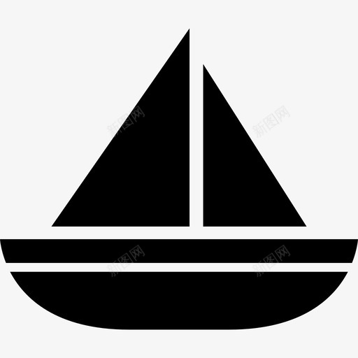 帆船海洋海上图标svg_新图网 https://ixintu.com 夏季 帆船 海上 海洋