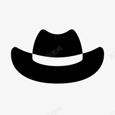 牛仔帽头防护图标图标