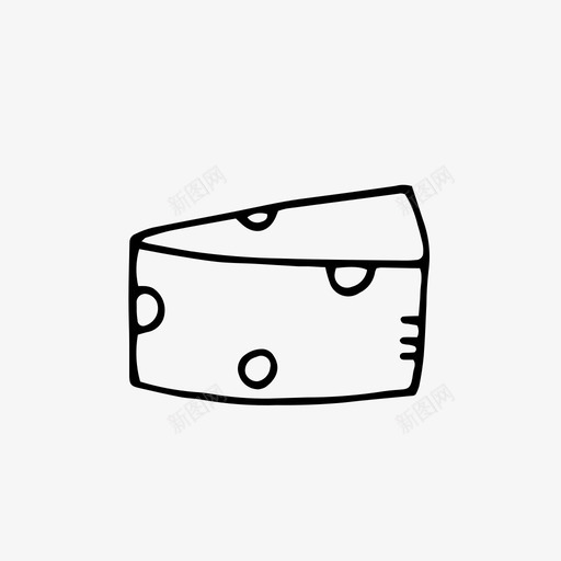 瑞士奶酪涂鸦食物图标svg_新图网 https://ixintu.com 涂鸦 瑞士奶酪 食物 食物涂鸦