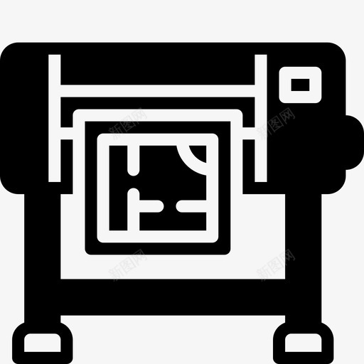 绘图仪平面图机器办公室图标svg_新图网 https://ixintu.com 办公室 办公设备 打印机 机器 绘图仪平面图