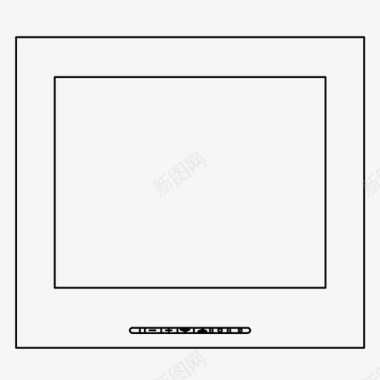 电视娱乐监视器图标图标