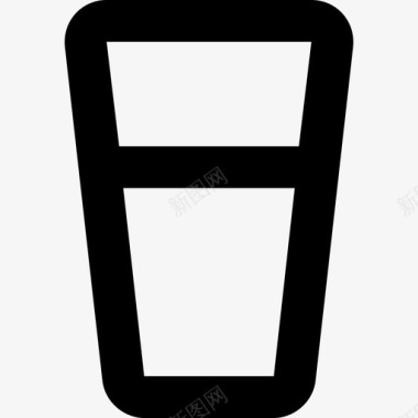 苏打水冷饮玻璃杯图标图标
