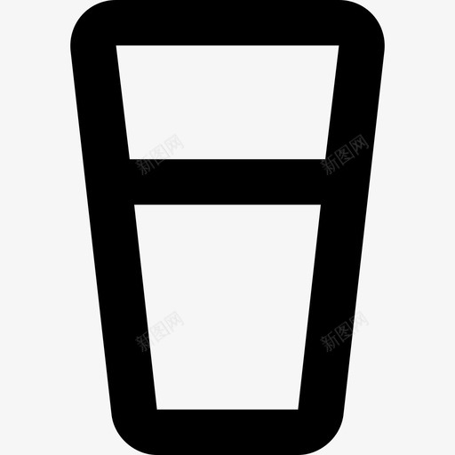 苏打水冷饮玻璃杯图标svg_新图网 https://ixintu.com 冷饮 果汁 玻璃杯 苏打水 食品和饮料平滑线图标