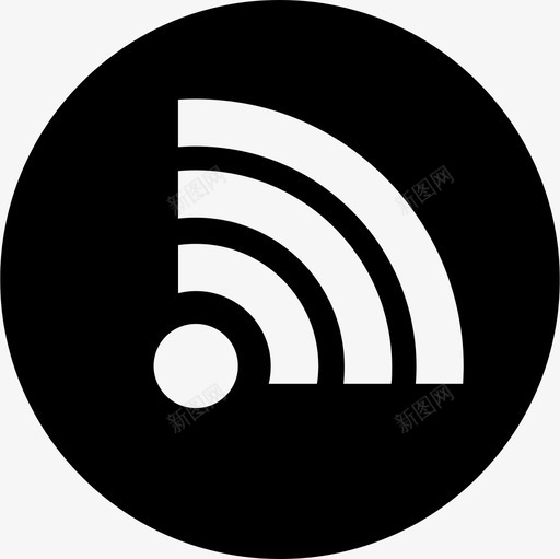 信号wifi透明圆形黑色基本电脑图标svg_新图网 https://ixintu.com wifi 信号 透明圆形黑色基本电脑