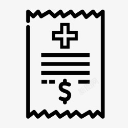 医疗账单医疗账单账单医院账单图标高清图片