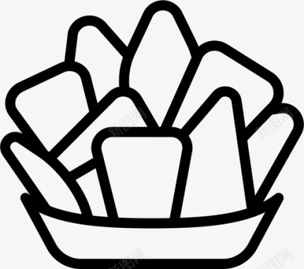 薯条烹饪饮料图标图标