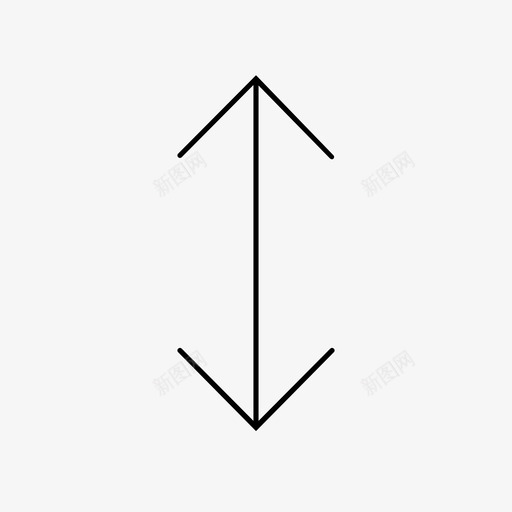 两个箭头方向高度图标svg_新图网 https://ixintu.com 两个箭头 方向 高度