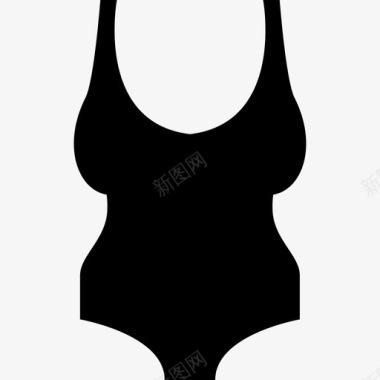 女泳衣海滩衣服图标图标