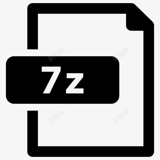 7z文件格式zip图标svg_新图网 https://ixintu.com 7z文件 zip 文件格式 格式