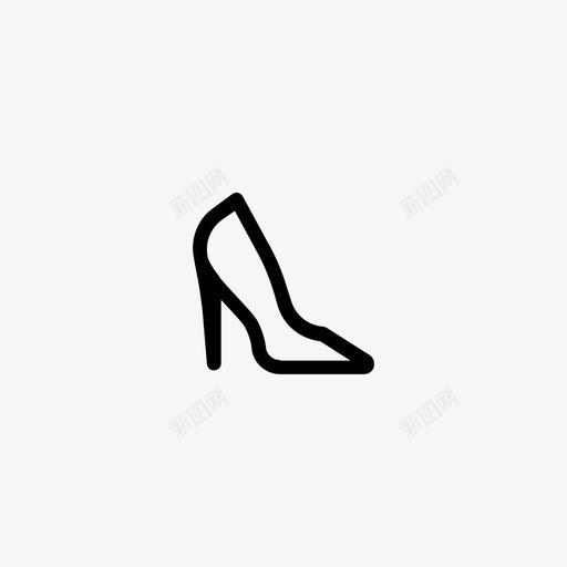 时尚女性化高跟鞋图标svg_新图网 https://ixintu.com 女性 女性化 小图标 时尚 鞋子 高跟鞋