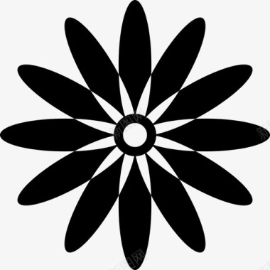 雏菊大自然花朵图标图标