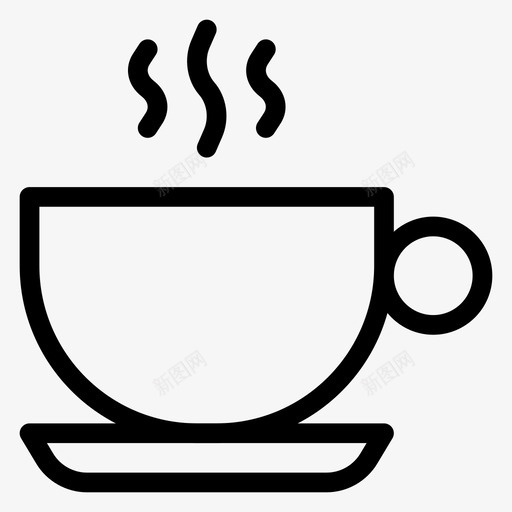 咖啡商务饮料图标svg_新图网 https://ixintu.com 咖啡 商务 热 茶 酒店餐厅线图标 餐厅 饮料