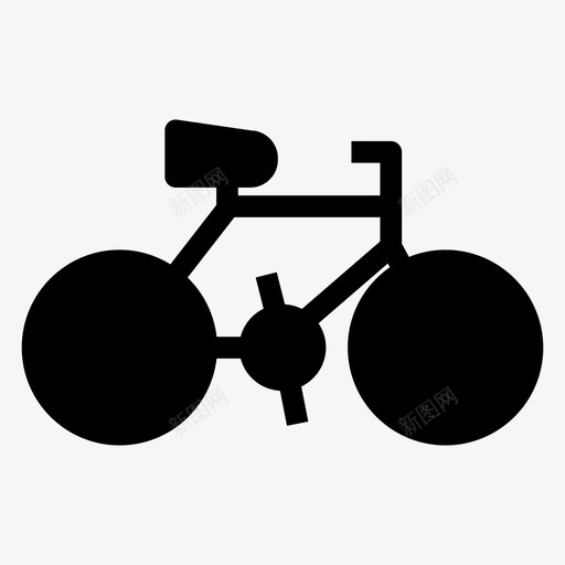 自行车汽车交通工具图标svg_新图网 https://ixintu.com 交通工具 旅行 汽车 自行车 车辆 运输字形图标