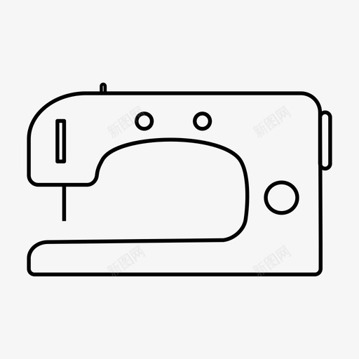 缝纫机电机手工制造图标svg_新图网 https://ixintu.com 五金 手工制造 电机 缝纫和针线 缝纫机 缝线