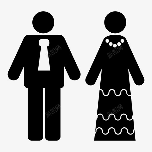 新婚夫妇夫妻婚姻图标svg_新图网 https://ixintu.com 夫妻 婚姻 情人节 情人节庆祝 新婚夫妇 激情