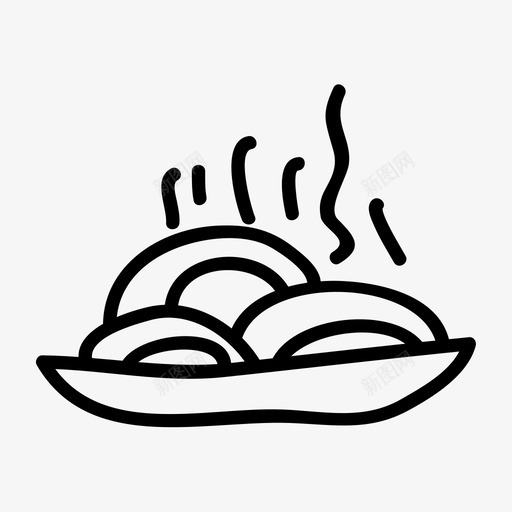 面条碗热食图标svg_新图网 https://ixintu.com 意大利面 热食 碗 粉丝 面条 食品和饮料