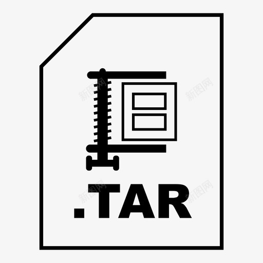 tararchive文件图标svg_新图网 https://ixintu.com archive tar tarball 包 文件 文件类型 文件类型图标