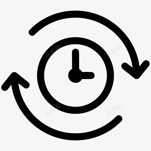 定时优惠重复使用秒表图标svg_新图网 https://ixintu.com 商店 定时优惠 秒表 重复使用