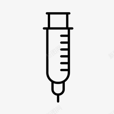 注射器助推器医疗保健图标图标