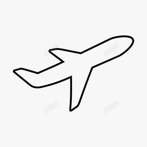 出发飞机机场图标svg_新图网 https://ixintu.com 出发 旅行 机场 航班 起飞 飞机