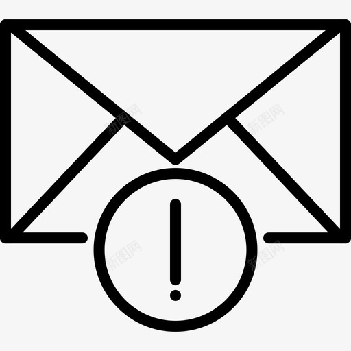 电子邮件警告电子邮件错误邮件错误图标svg_新图网 https://ixintu.com 电子邮件应用程序图标 电子邮件警告 电子邮件错误 邮件错误