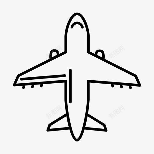 2017年飞机飞机交通图标svg_新图网 https://ixintu.com 100个图标 2017年飞机 交通 旅游 飞机