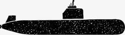 卡通手绘糖果屋潜水艇潜水器鱼雷图标高清图片
