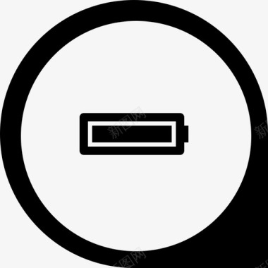 电池电量充足圆圈中有图标图标
