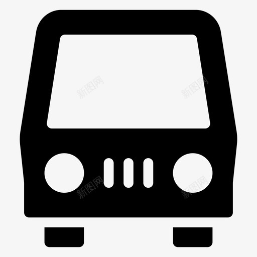 公共汽车汽车运输图标svg_新图网 https://ixintu.com 公共汽车 旅行 汽车 车辆 运输 运输字形图标