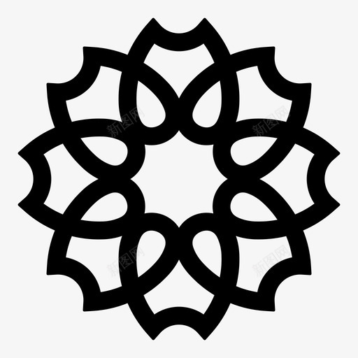 花图标svg_新图网 https://ixintu.com 花