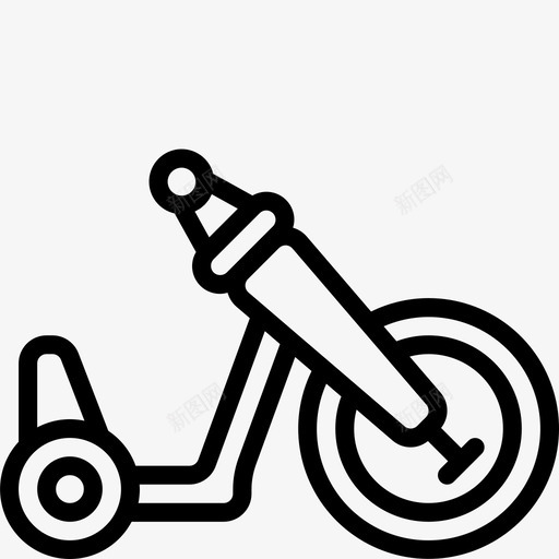 三轮车自行车儿童图标svg_新图网 https://ixintu.com 三轮车 儿童 玩具 玩具轮廓 自行车