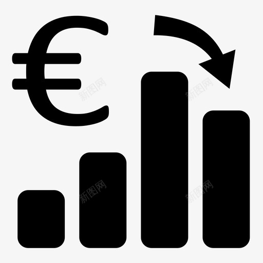 统计成本数据图标svg_新图网 https://ixintu.com 成本 报告 数据 欧元 统计