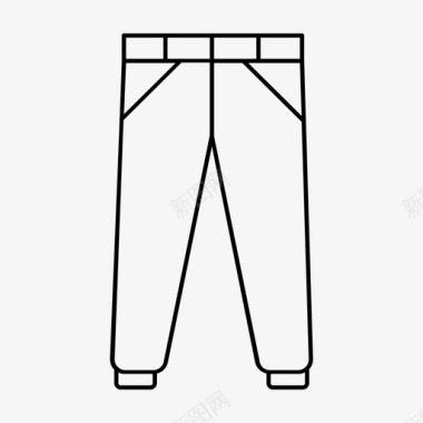 慢跑裤衣服运动裤图标图标