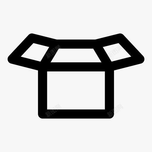 全开箱纸箱包装图标svg_新图网 https://ixintu.com 全开箱 包装 生产 纸箱 纸箱包装样机 装运