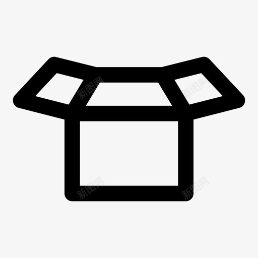 全开箱纸箱包装图标svg_新图网 https://ixintu.com 全开箱 包装 生产 纸箱 纸箱包装样机 装运