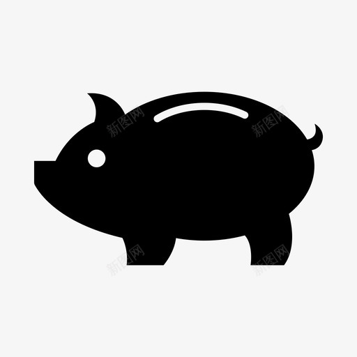 存钱罐存钱图标svg_新图网 https://ixintu.com 存钱 存钱罐