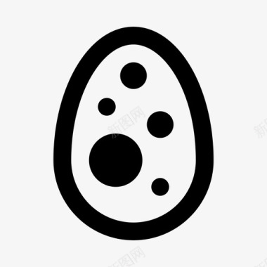 鸡蛋兔子装饰图标图标