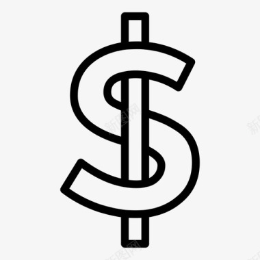 美元符号银行收入图标图标