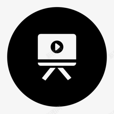 icon-教程视频反相图标