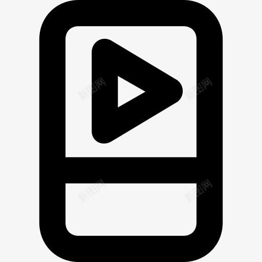 mp3播放器iosipod图标svg_新图网 https://ixintu.com ios ipod mp3播放器 mp4播放器 电子产品平滑线条图标 随身听 音乐