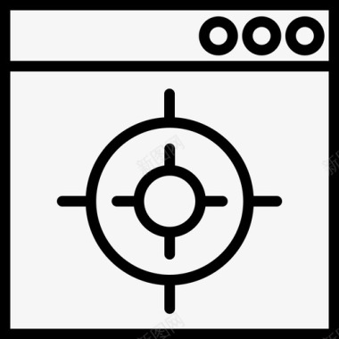 目标十字线gps图标图标