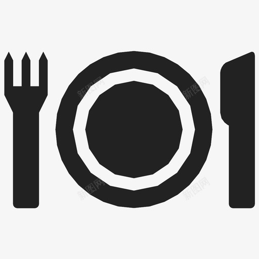 叉子盘子和刀叉子盘子和刀图标svg_新图网 https://ixintu.com 叉子 叉子盘子和刀 吃的 盘子和刀 食物