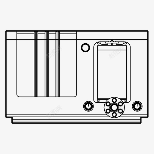 收音机音乐调谐器电台图标svg_新图网 https://ixintu.com 复古 复古收音机 收音机 晶体管 电台 音乐调谐器