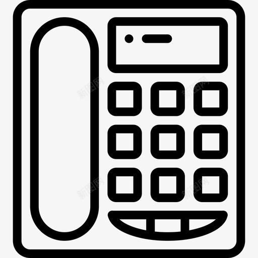 台式电话设备房屋图标svg_新图网 https://ixintu.com 办公室 办公设备概述 台式电话 房屋 设备