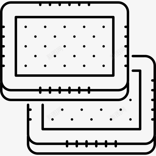 饼干咖啡馆食物图标svg_新图网 https://ixintu.com 咖啡厅轮廓64x64 咖啡馆 小吃 食物 饼干