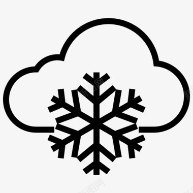 雪云预报季节图标图标