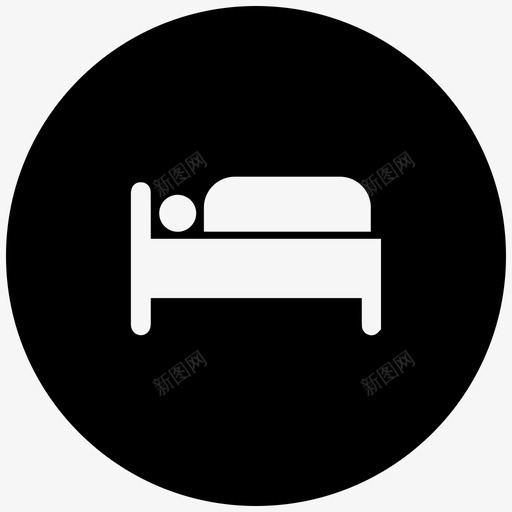 床卧室小床图标svg_新图网 https://ixintu.com 卧室 地点联系图标 家具 小床 床 睡眠 酒店