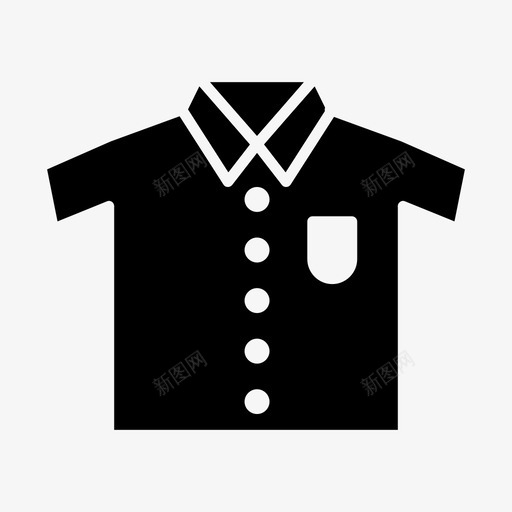 衬衫衣服时装图标svg_新图网 https://ixintu.com 时装 衣服 衬衫